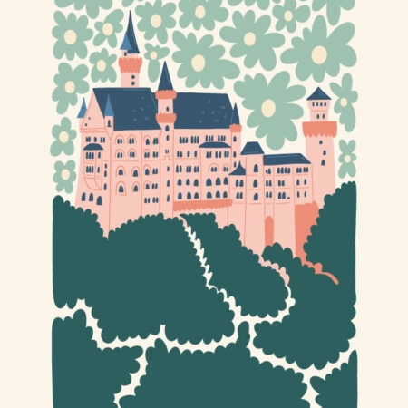 Πόστερ ABSTRACT ALPS CASTLE - Posters Sticky 3