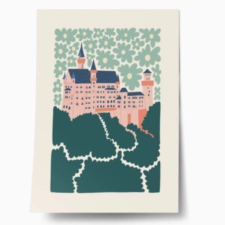 Πόστερ ABSTRACT ALPS CASTLE - Posters Sticky 1
