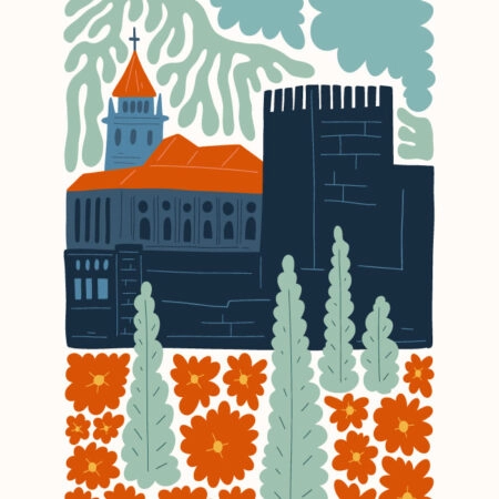 Πόστερ ABSTRACT ANDALUSIA ALHAMBRA - Πολεις - Χαρτες Sticky 3