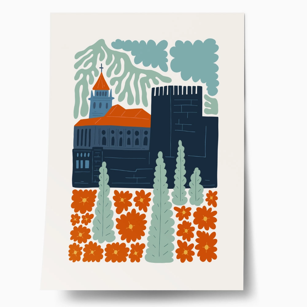 Πόστερ ABSTRACT ANDALUSIA ALHAMBRA