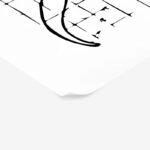 Πόστερ ABSTRACT BLACK AND WHITE TYPOGRAPHY