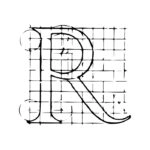 Πόστερ ABSTRACT BLACK AND WHITE TYPOGRAPHY