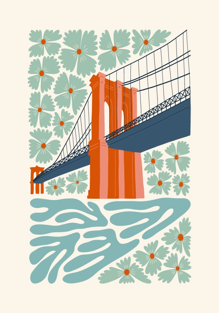 Πόστερ ABSTRACT BROOKLYN BRIDGE