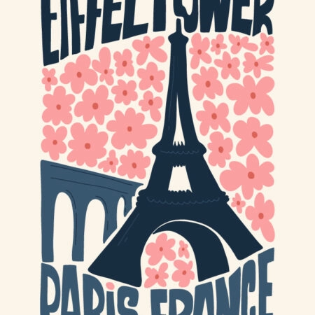 Πόστερ ABSTRACT EIFFEL TOWER - Πολεις - Χαρτες Sticky 3