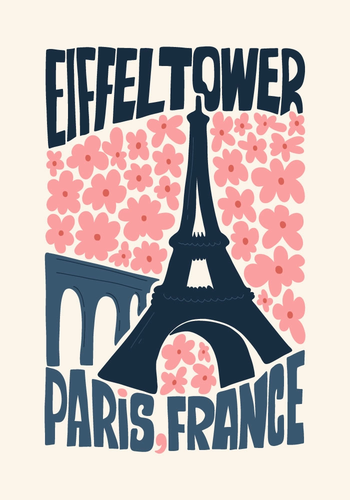 Πόστερ ABSTRACT EIFFEL TOWER