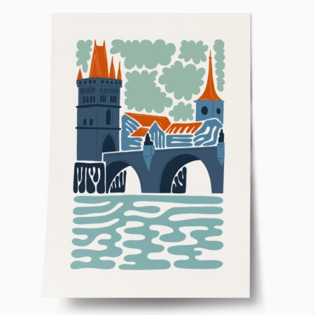 Πόστερ ABSTRACT LONDON BRIDGE - Πολεις - Χαρτες Sticky 1