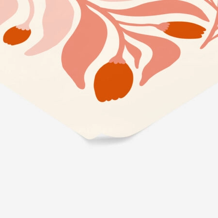 Πόστερ ABSTRACT PINK AND RED FLOWERS - Botanical - Λουλούδια Sticky 2
