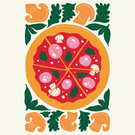 Πόστερ ABSTRACT PIZZA - Food & Drink Sticky 3