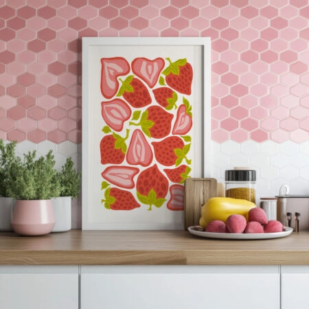 Πόστερ ABSTRACT STRAWBERRIES