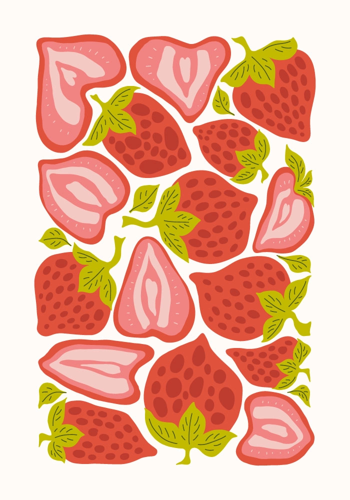 Πόστερ ABSTRACT STRAWBERRIES