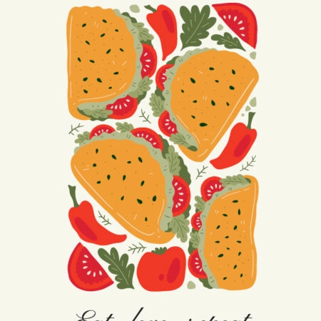 Πόστερ ABSTRACT TACOS - Food & Drink Sticky 3