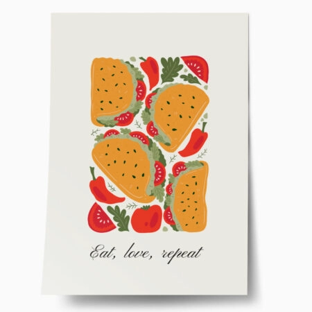 Πόστερ ABSTRACT TACOS - Food & Drink Sticky 1