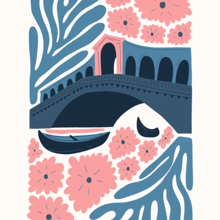Πόστερ ABSTRACT VENICE GRAND CANAL - Πολεις - Χαρτες Sticky 3