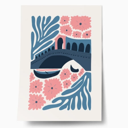 Πόστερ ABSTRACT VENICE GRAND CANAL - Πολεις - Χαρτες Sticky 1