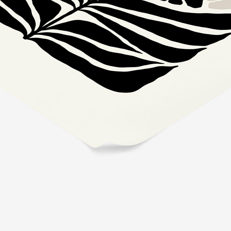Πόστερ BLACK AND WHITE FLORAL 11
