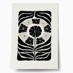 Πόστερ BLACK AND WHITE FLORAL 11