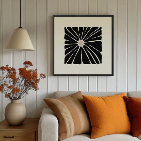 Πόστερ BLACK AND WHITE FLORAL 13