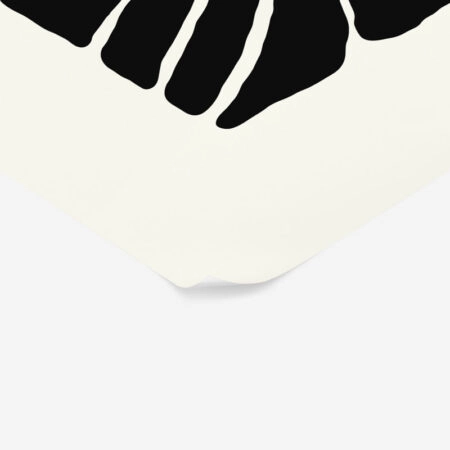 Πόστερ BLACK AND WHITE FLORAL 13 - Abstract - Αφηρημένα Sticky 2