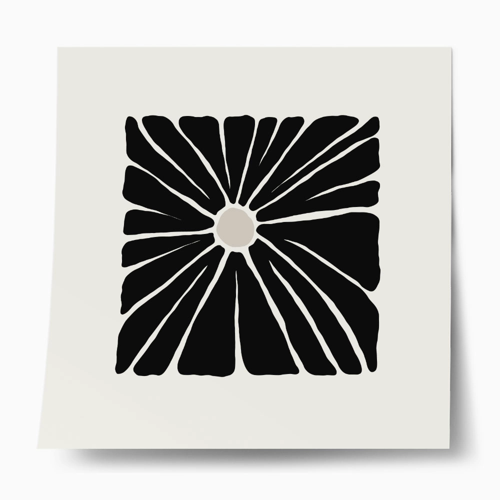 Πόστερ BLACK AND WHITE FLORAL 13