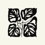 Πόστερ BLACK AND WHITE FLORAL 15