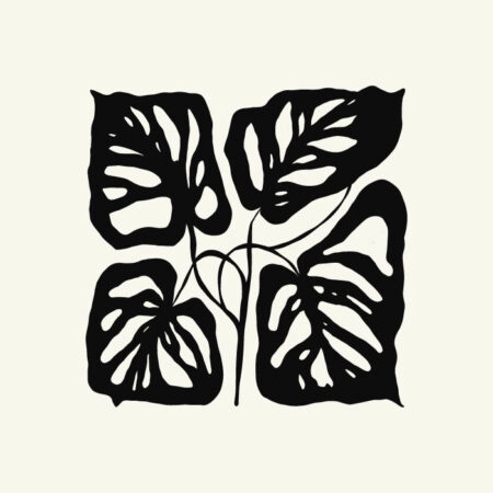 Πόστερ BLACK AND WHITE FLORAL 15 - Abstract - Αφηρημένα Sticky 3