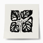 Πόστερ BLACK AND WHITE FLORAL 15