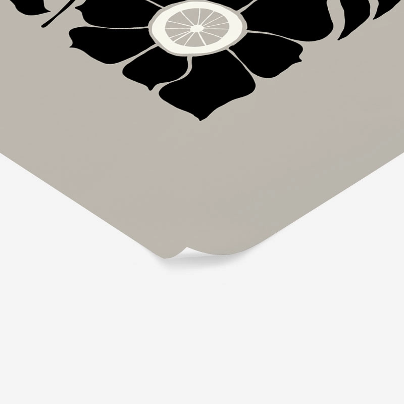 Πόστερ BLACK AND WHITE FLORAL 16