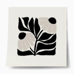 Πόστερ BLACK AND WHITE FLORAL 17