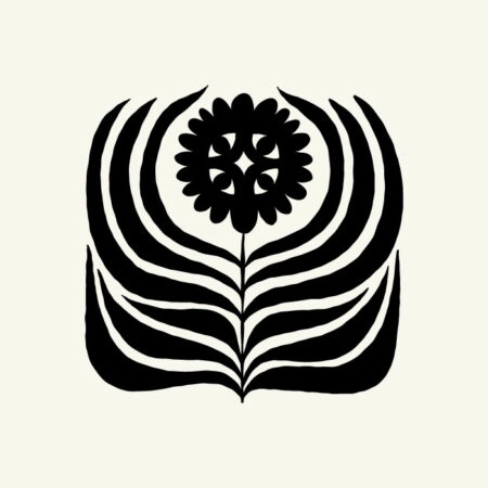 Πόστερ BLACK AND WHITE FLORAL 18 - Abstract - Αφηρημένα Sticky 3
