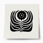 Πόστερ BLACK AND WHITE FLORAL 18