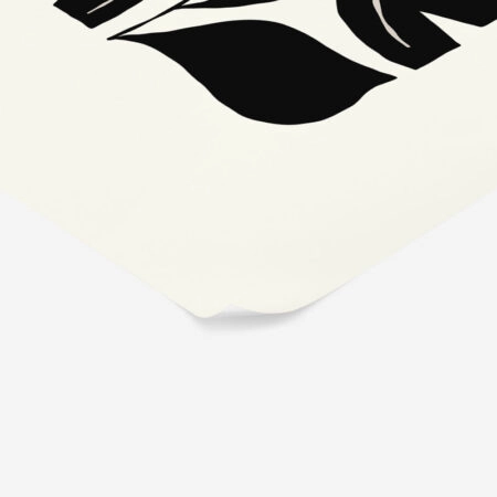 Πόστερ BLACK AND WHITE FLORAL 5 - Botanical - Λουλούδια Sticky 2