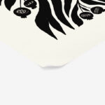 Πόστερ BLACK AND WHITE FLORAL 8