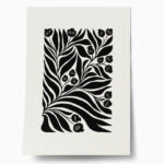 Πόστερ BLACK AND WHITE FLORAL 8