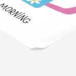 Πόστερ ΤΕΤΡΑΓΩΝΟ CUTE CUP GOOD MORNING