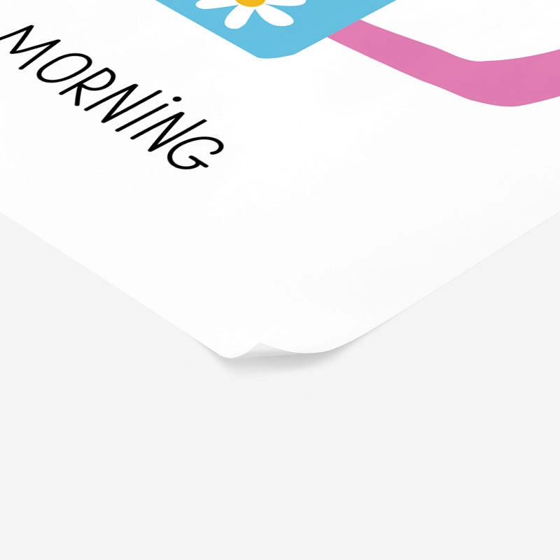 Πόστερ ΤΕΤΡΑΓΩΝΟ CUTE CUP GOOD MORNING