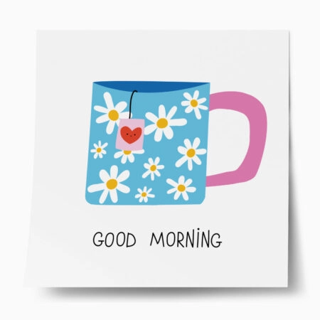 Πόστερ ΤΕΤΡΑΓΩΝΟ CUTE CUP GOOD MORNING - Food & Drink Sticky 1