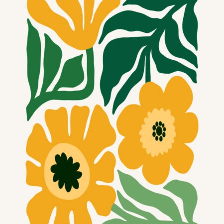 Πόστερ DAISIES MATISSE STYLE - Botanical - Λουλούδια Sticky 3