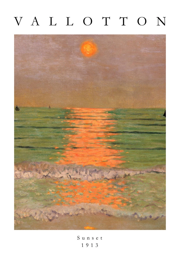 Πόστερ FELIX VALLOTTON - SUNSET