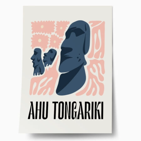Πόστερ TRAVEL AHU TONGARIKI - Πολεις - Χαρτες Sticky 1