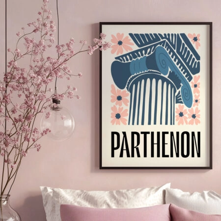 Πόστερ FLORAL TRAVEL PARTHENON