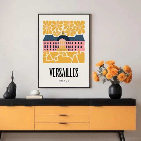 Πόστερ FLORAL TRAVEL VERSAILLES FRANCE