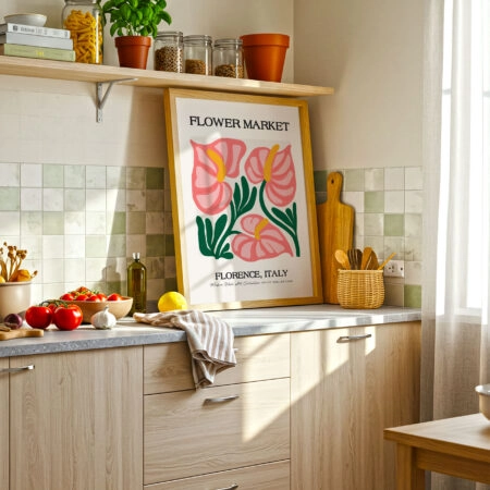 Πόστερ FLOWER MARKET MATISSE STYLE