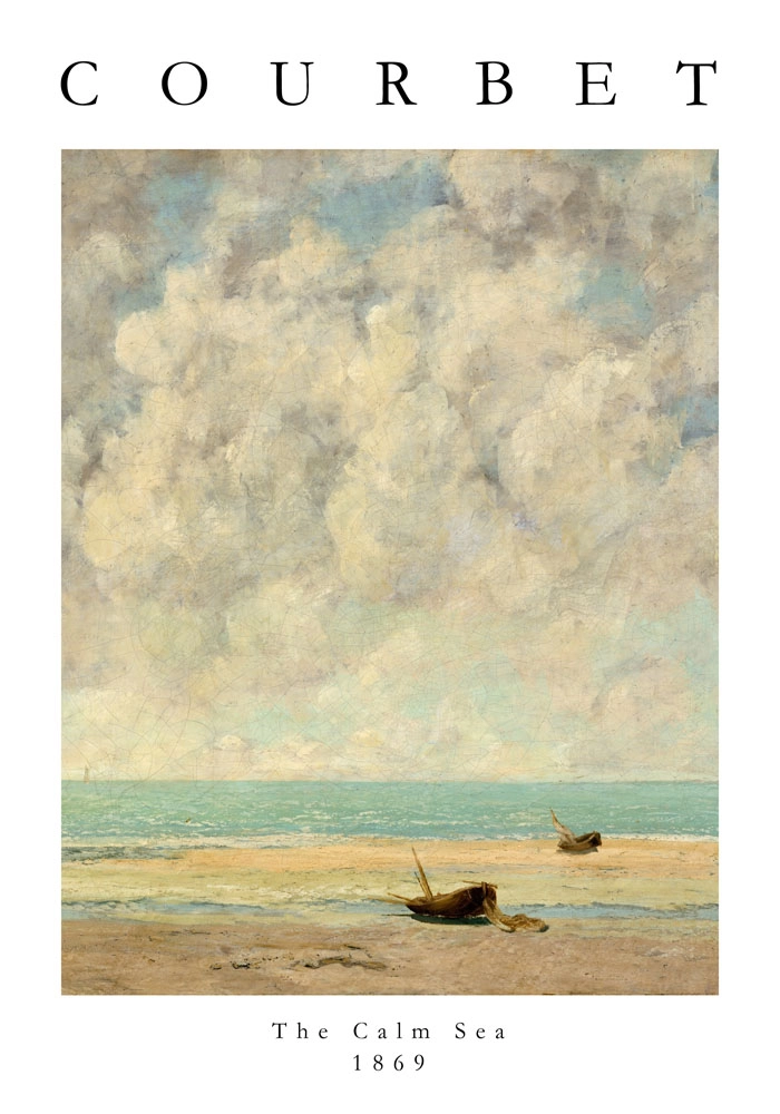 Πόστερ GUSTAVE COURBET - THE CALM SEA