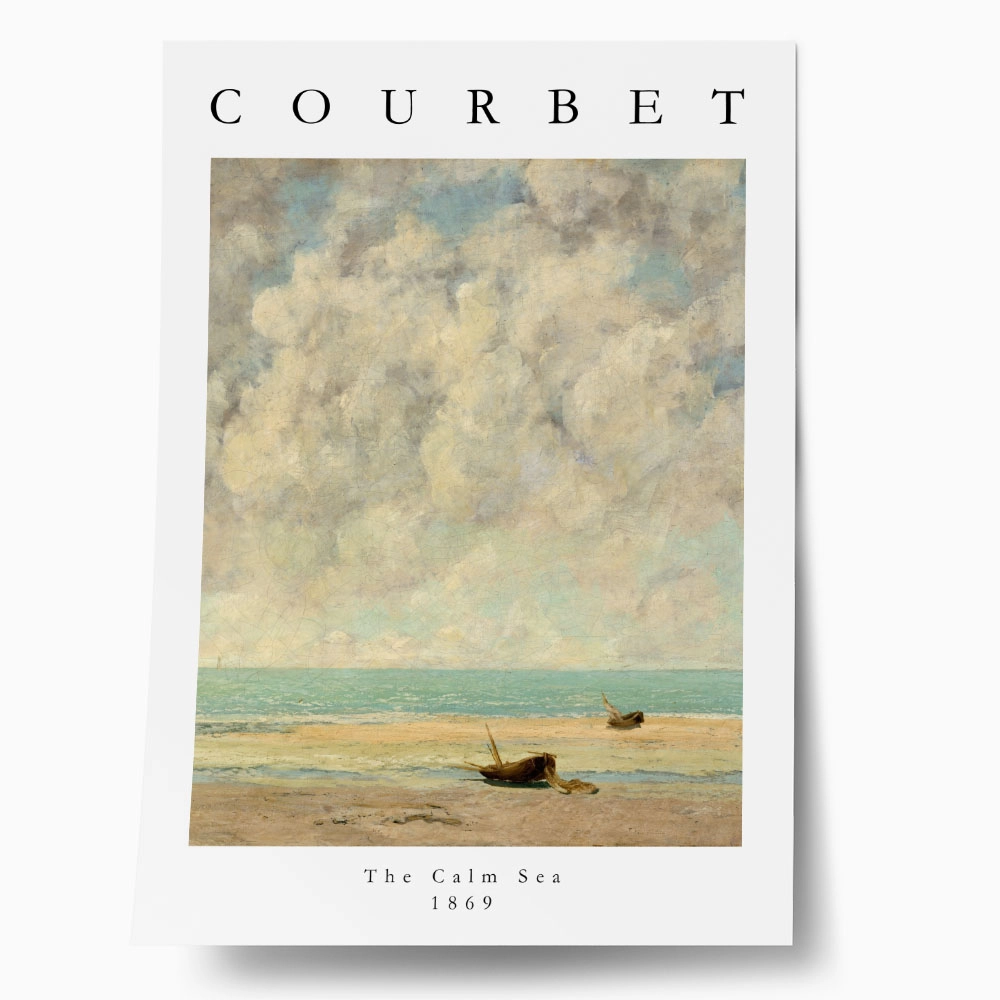 Πόστερ GUSTAVE COURBET - THE CALM SEA