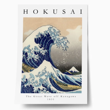 Πόστερ HOKUSAI - GREAT WAVE - Διασημοι Ζωγραφοι Sticky 1