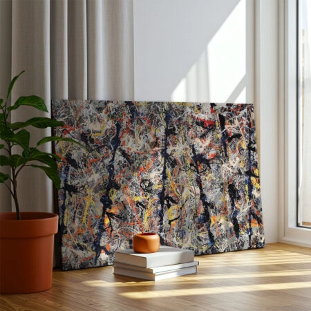 Πινακας σε καμβά JACKSON POLLOCK - BLUE POLES