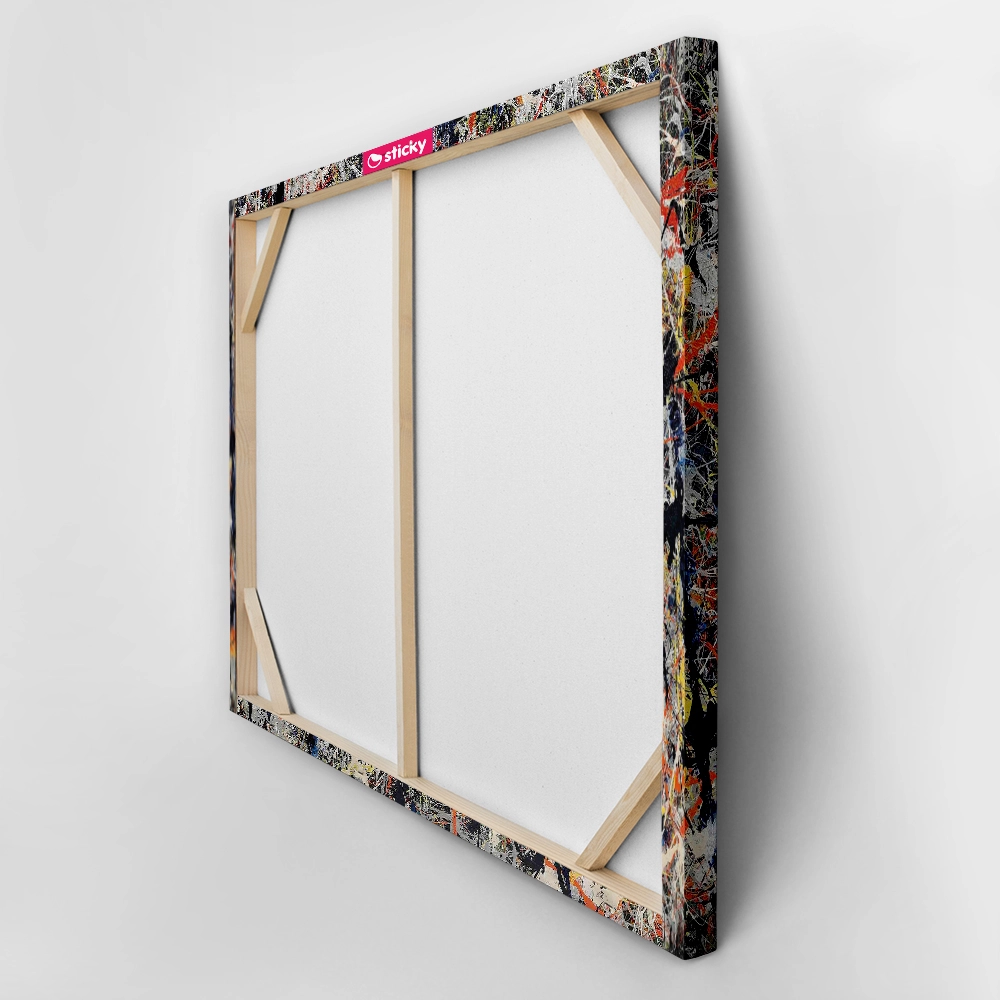 Πινακας σε καμβά JACKSON POLLOCK - BLUE POLES