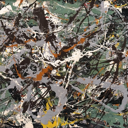 Πινακας σε καμβά JACKSON POLLOCK - GREEN SILVER - Pollock Jackson Sticky 6