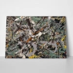 Πινακας σε καμβά JACKSON POLLOCK - GREEN SILVER
