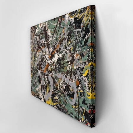 Πινακας σε καμβά JACKSON POLLOCK - GREEN SILVER - Pollock Jackson Sticky 3